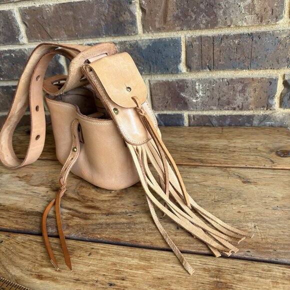 Dual Bottle Leather Wine Caddy Don Santiago Austin, TX - Picture 3 of 16